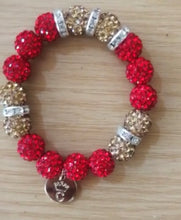 Load image into Gallery viewer, Ruby Red Sparkle Beaded set
