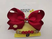 Load image into Gallery viewer, Ruby Red Sparkle Beaded set
